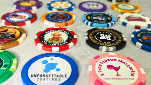 custom poker chip types