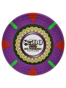 $500 Purple - The Mint Clay Poker Chips