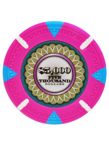 $5000 Pink - The Mint Clay Poker Chips