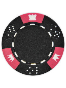 Black - Crown & Dice Clay Poker Chips