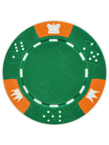 Green - Crown & Dice Clay Poker Chips