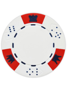 White - Crown & Dice Clay Poker Chips