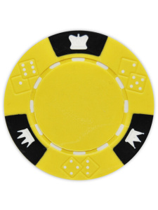 Yellow - Crown & Dice Clay Poker Chips