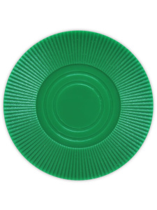 Green - Radial Interlocking Plastic Poker Chips