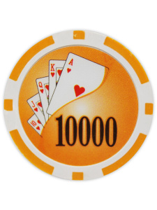 $10000 Orange - Yin Yang Clay Poker Chips