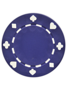 Purple - Suited Clay Poker Chips