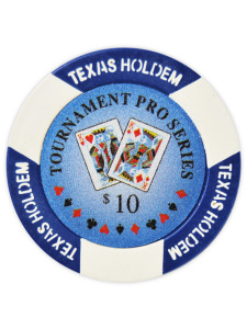$10 Blue - Tournament Pro Clay Poker Chips