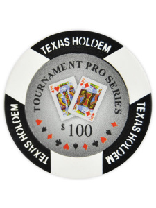 $100 Black - Tournament Pro Clay Poker Chips