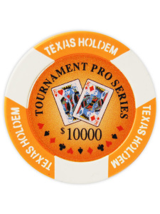 $10000 Orange - Tournament Pro Clay Poker Chips