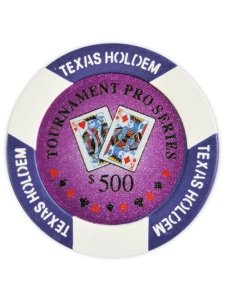 $500 Purple - Tournament Pro Clay Poker Chips