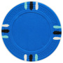 12 Stripe - L. Blue Clay Poker Chips