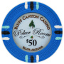 Bluff Canyon - $50 L. Blue Clay Poker Chips