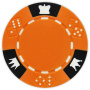 Crown & Dice - Orange Clay Poker Chips