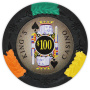 King's Casino - $100 Black Clay Poker Chips