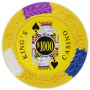 King's Casino - $1000 Yellow Clay Poker Chips