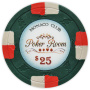 Monaco Club - $25 Green Clay Poker Chips