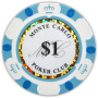 Monte Carlo Clay Poker Chips - $1 White 