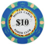 Monte Carlo - $10 Blue Clay Poker Chips