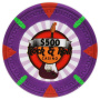 Rock & Roll - $500 Purple Clay Poker Chips