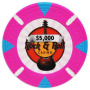 Rock & Roll - $5000 Pink Clay Poker Chips
