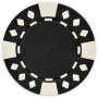 Diamond Suited - Black Clay Poker Chips