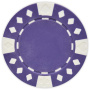 Diamond Suited - Purple Clay Poker Chips