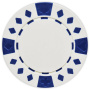 Diamond Suited - White Clay Poker Chips