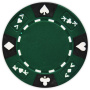 Ace King Suited - Green Clay Poker Chips
