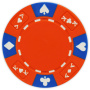 Ace King Suited - Red Clay Poker Chips