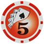 Yin Yang - $5 Red Clay Poker Chips