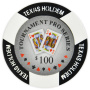 Tournament Pro - $100 Black Clay Poker Chips