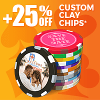 25% Off Custom Clay Chips